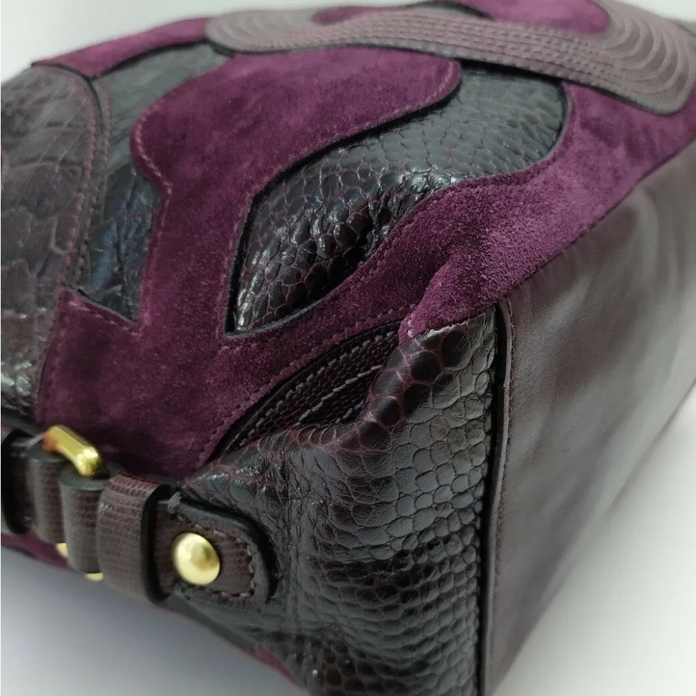 Coach Brooke  RARE Authentic
Patchwork Bag - Plum - Picture 9 of 12
